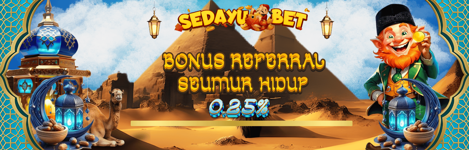 BONUS REFERRAL up to 0,25% SEMUA PERMAINAN