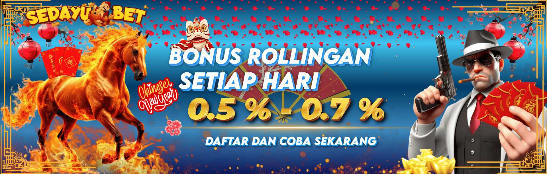 BONUS ROLLINGAN LIVE CASINO 0.8% | 0.5% GAME SLOT ONLINE & POKER