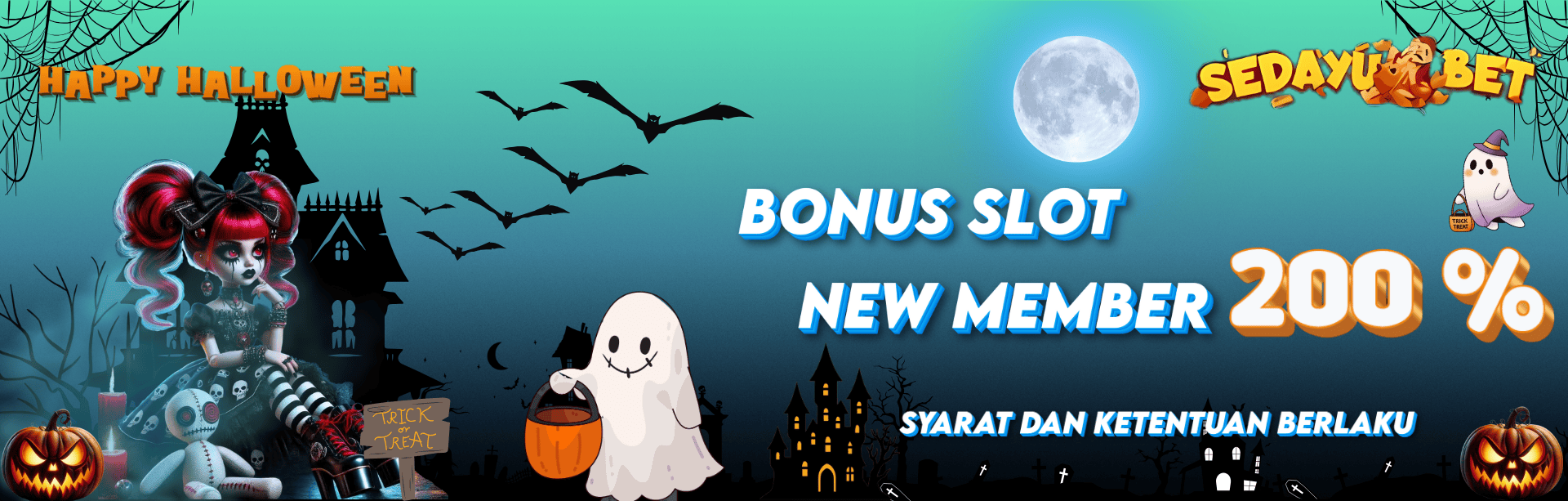 BONUS NEW MEMBER SLOT 200%