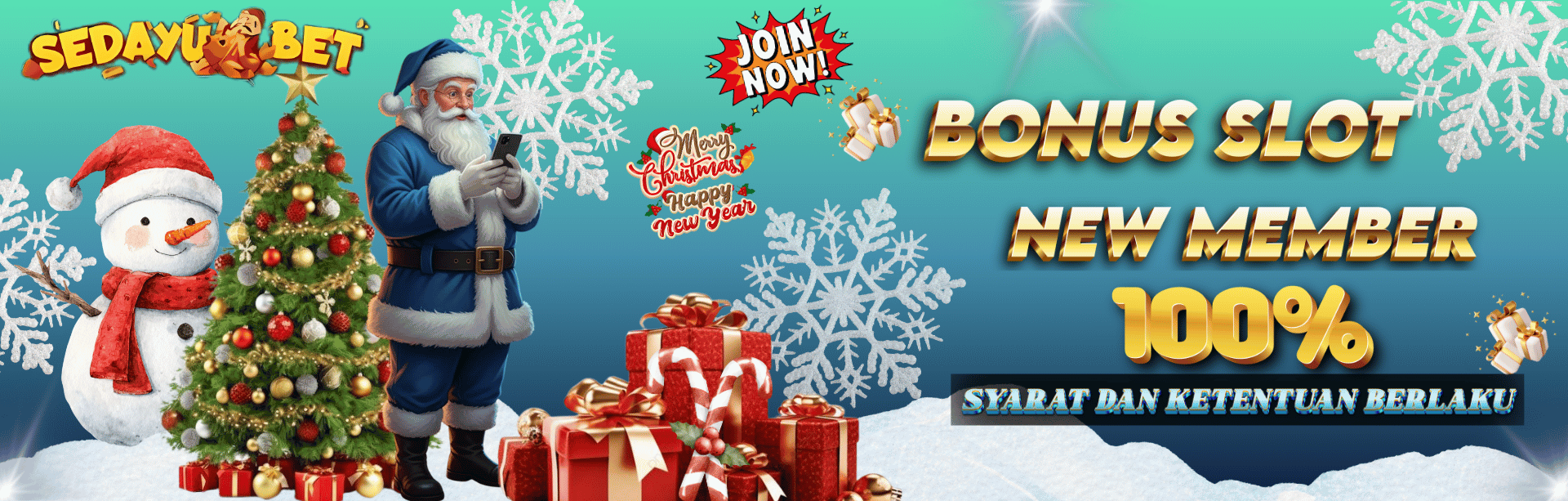 BONUS NEW MEMBER 100% SLOT	