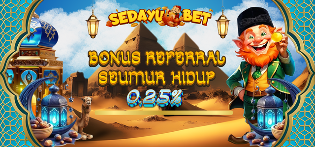 BONUS REFERRAL up to 0,25% SEMUA PERMAINAN