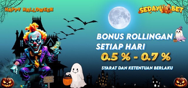 BONUS ROLLINGAN LIVE CASINO 0.8% | 0.5% GAME SLOT ONLINE & POKER