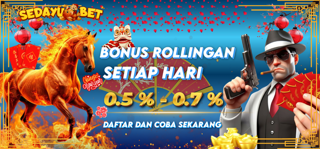 BONUS ROLLINGAN LIVE CASINO 0.8% | 0.5% GAME SLOT ONLINE & POKER