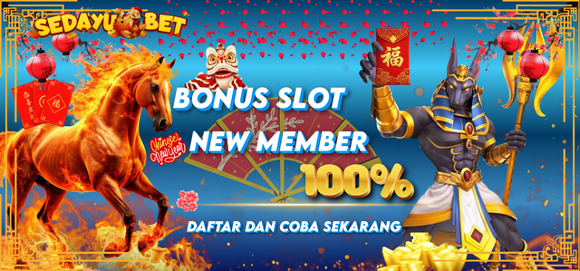 BONUS NEW MEMBER 100% SLOT	