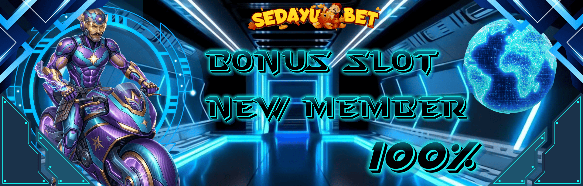 BONUS NEW MEMBER 100% SLOT	
