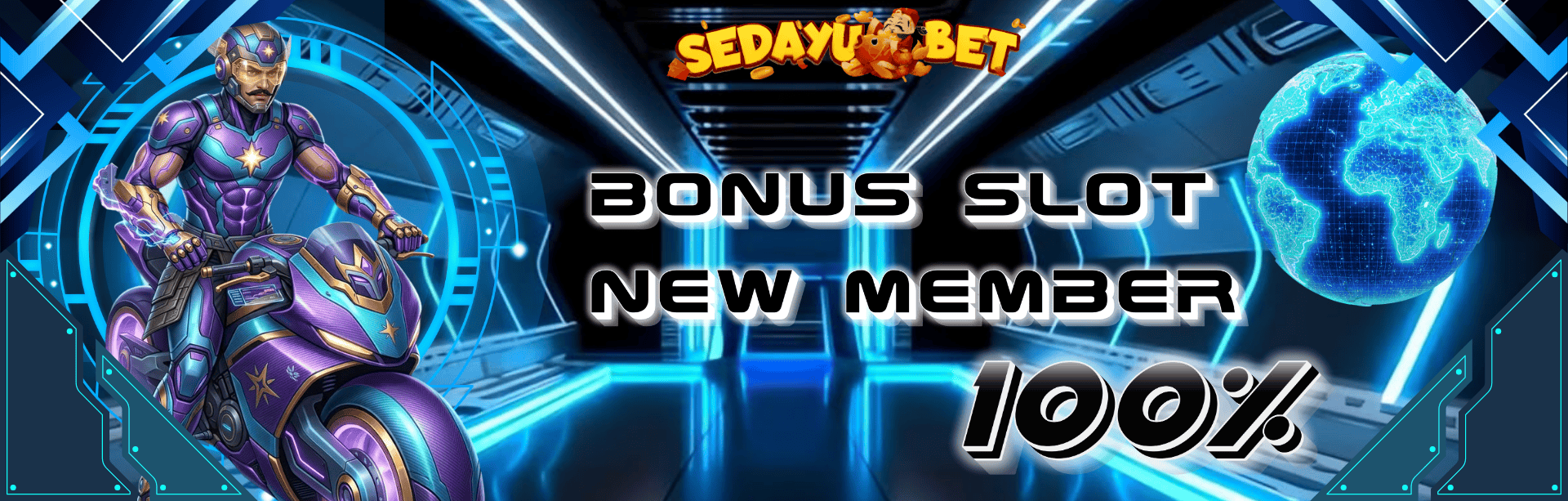 BONUS NEW MEMBER 100% SLOT	