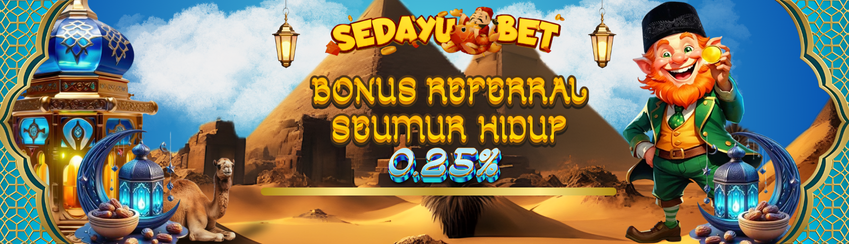 BONUS REFERRAL UP TO 0,25% SEMUA PERMAINAN