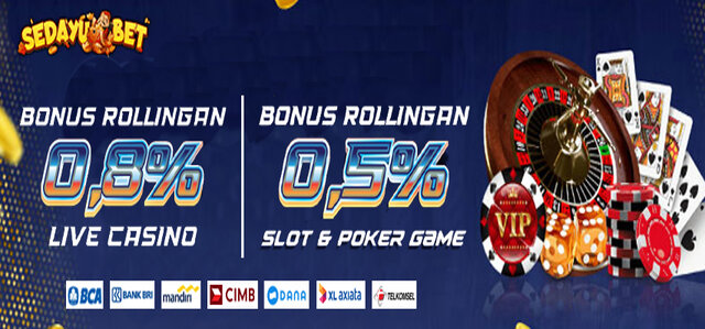 BONUS ROLLINGAN LIVE CASINO 0.8% | 0.5% GAME SLOT ONLINE & POKER