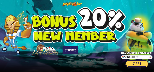 WELCOME BONUS NEW MEMBER 20% ( LiveCasino, Sportbook,Poker)